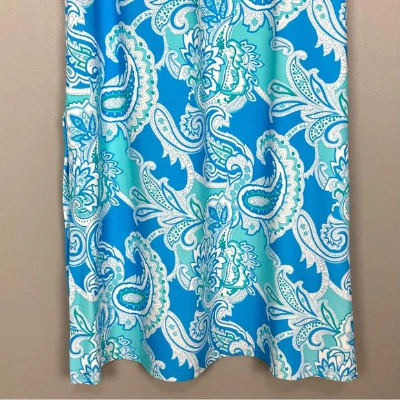 Jude Connally Paisley Maxi Dress Women’s Size S Smooth Knit Colorful Sleeveless - Picture 6 of 8